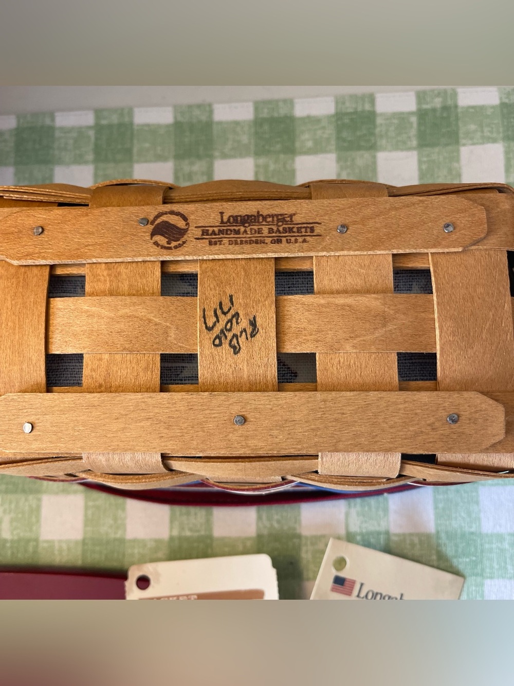 Longaberger All American Celebrations Caddy Basket 2010 Star Lid Liner Protector - Picture 6 of 6